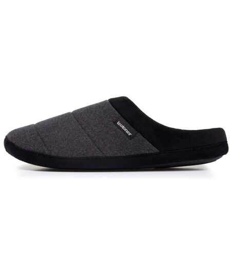 Isotoner Chaussons extra-light Mules homme polaire - semelle gomme ultra souple