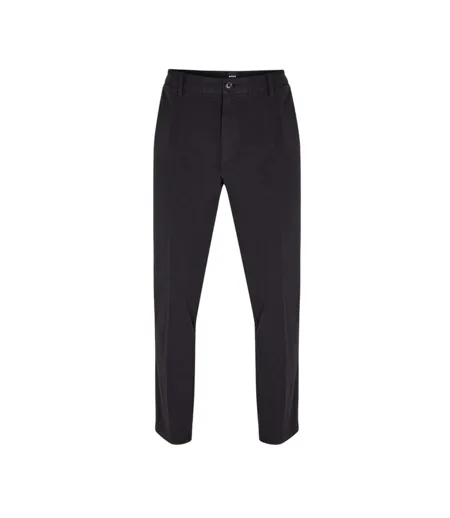 Mens H-kane1 Straight Leg Trousers Black Boss