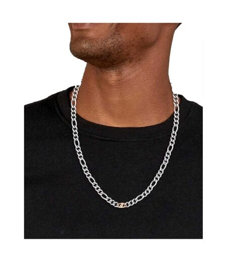 Figaro Gold Ion Plated Stainless Steel Necklace One Size Silver Rose Gold Boss