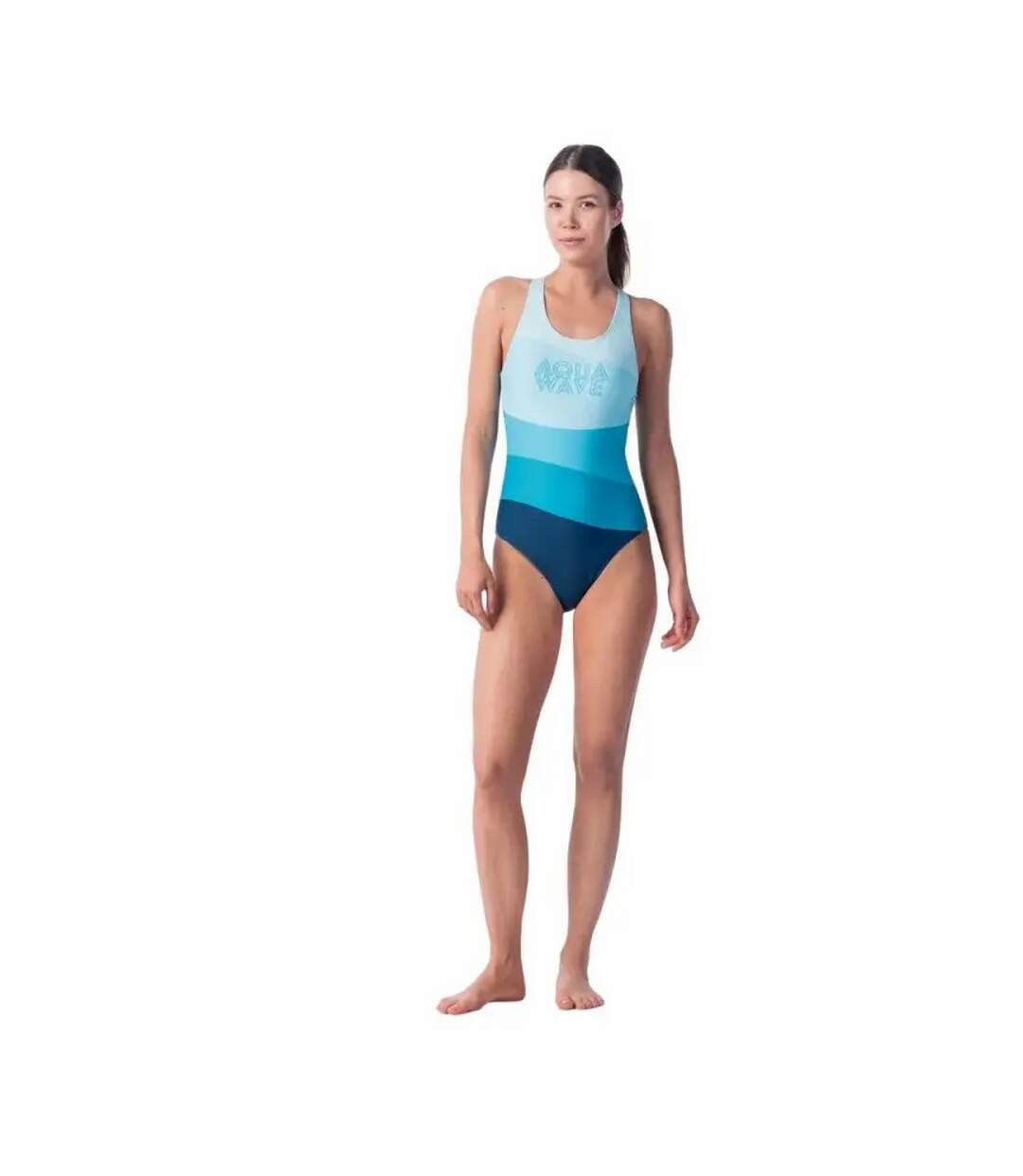 Maillot de bain 1 pièce salava femme bleu Aquawave-3