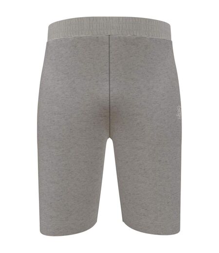Short De Jogging Motif/style Logo Homme Gris Chiné Chiné SikSilk