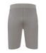 Short De Jogging Motif/style Logo Homme Gris Chiné Chiné SikSilk-1