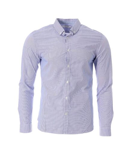 Chemises bleu/blanc à rayures homme teddy smith carton - 3xl