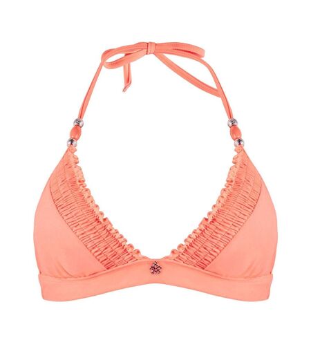 Haut de maillot triangle corail fluo Ensoleillée by Brigitte Bardot