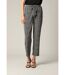 Pantalon fluide à imprimé animalier stylisé avec taille haute ceinturée EDILINE-2