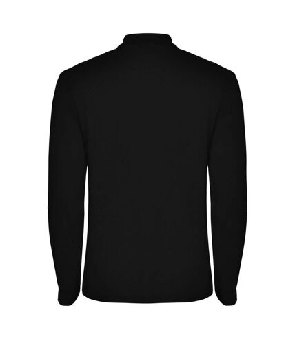 Roly Mens Estrella Long-Sleeved Polo Shirt (Solid Black) - UTPF4296