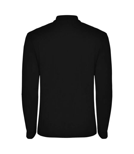Roly Mens Estrella Long-Sleeved Polo Shirt (Solid Black)