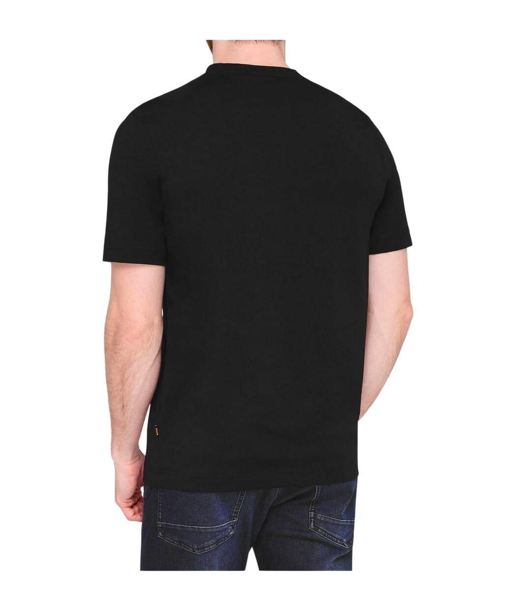 Mens Tchup Logo Oversized T-shirt Black Boss-3