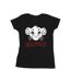 Disney Femmes/Les femmes Le Roi Lion Simba Face Champion Cotton T-Shirt (Noir) - UTBI25242-1