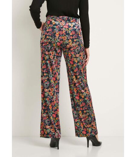 Pantalon taille élastiquée velours ras