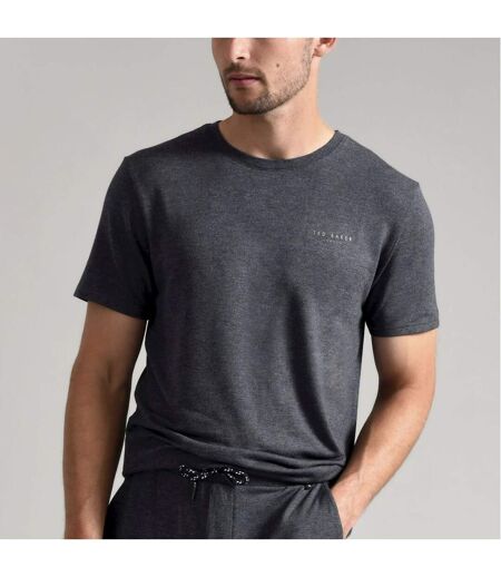 Mens Short Sleeve Luxury Pyjama Top Loungewear T-Shirt