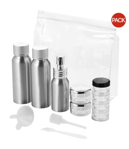 Trousse De Voyage 16,5 X 4,1 X 15 Cm Transparent Argent Bullet