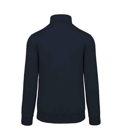 Kariban Mens Zip Neck Sweatshirt (Navy)