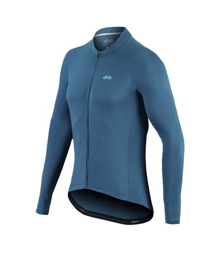 Mens Blok Lightweight Long-sleeved Cycling Jersey Ink Blue Dhb