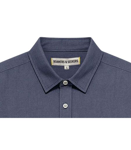 Chemise Motif/style Uni Homme Bleu Marine Sombre Roamers