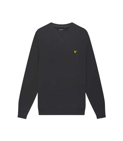 Mens crew neck long-sleeved sweatshirt gunmetal Lyle & Scott