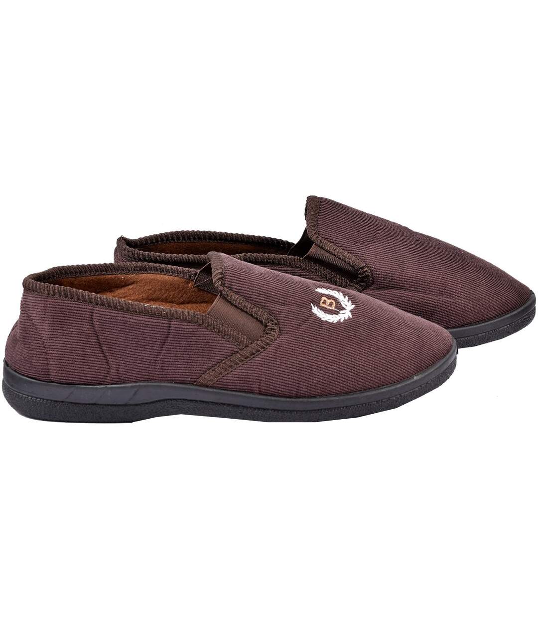 CHARENTAISE Homme Pantoufle PREMIUM MU7288 MARRON