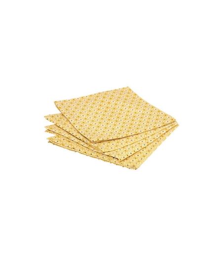 Lot de 4 Serviettes de Table Paty 40x40cm Ocre