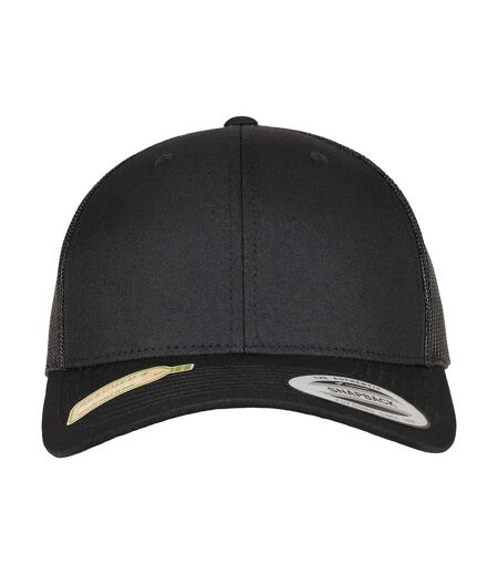 Flexfit Unisex Adult Recycled Polyester Trucker Cap (Black)