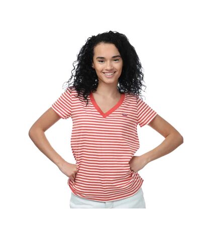 T-shirt perfect femme orange / blanc Levis