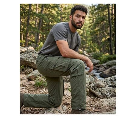 MAYFLOWER E0166K - Pantalon cargo doublé kaki : chaleur et robustesse pour l'extérieur