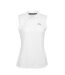 Womens/ladies Sleeveless Polo Shirt White Slazenger-1