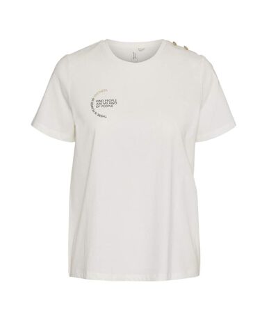 T-shirt blanc femme vero moda vita - s