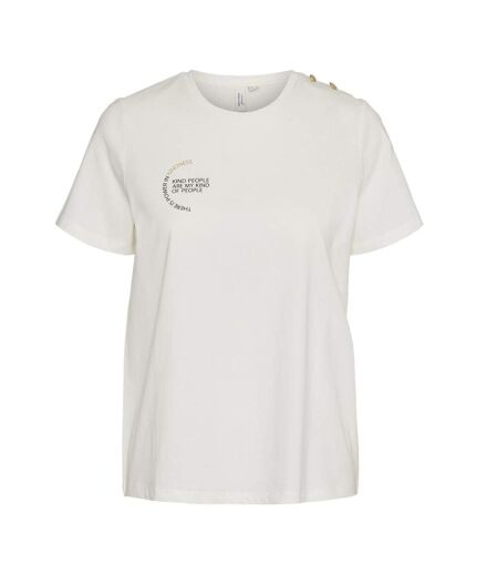 T-shirt blanc femme vero moda vita - s