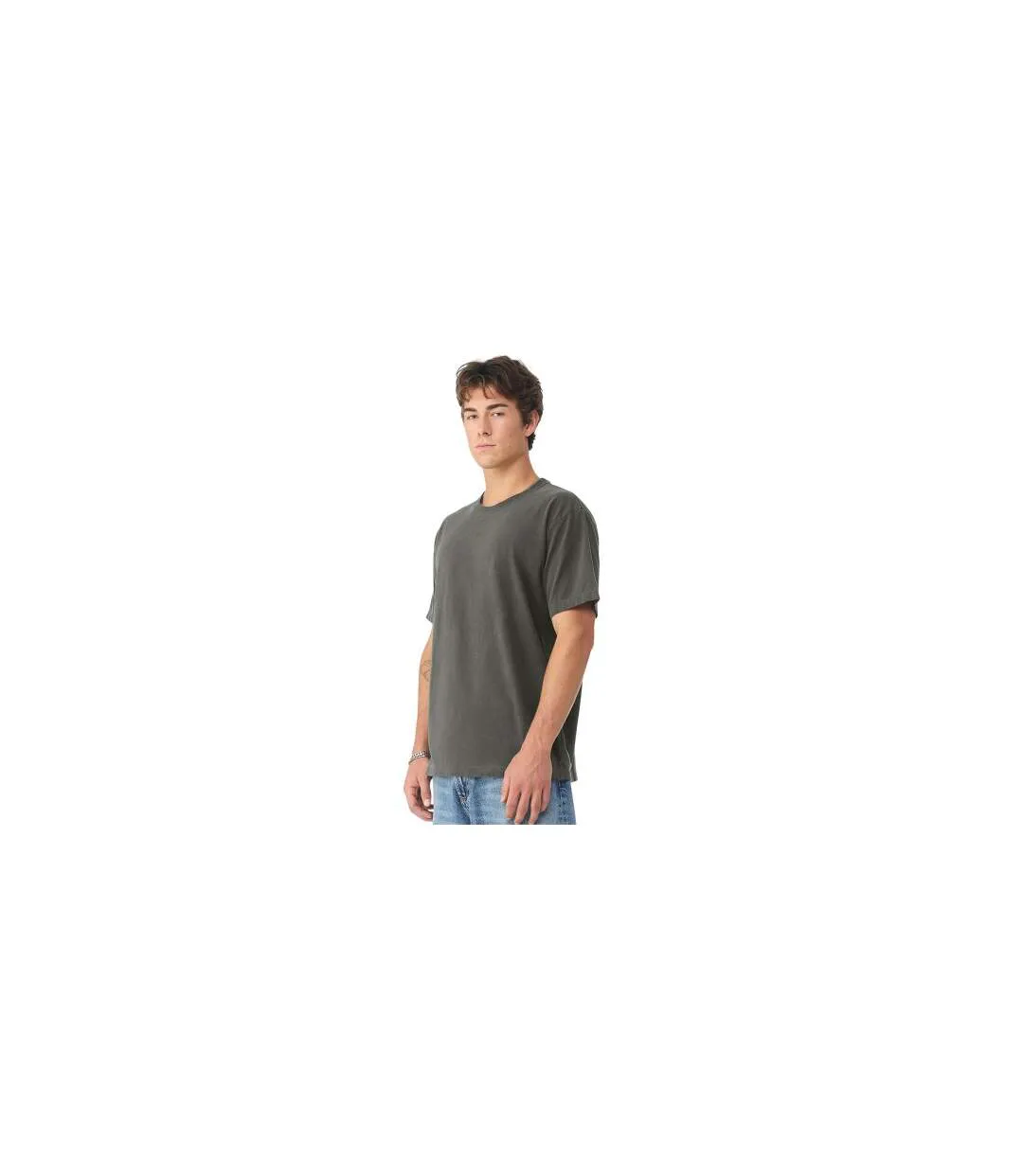 Unisex Adult Heavyweight T-shirt Washed Charcoal Bella + Canvas-1