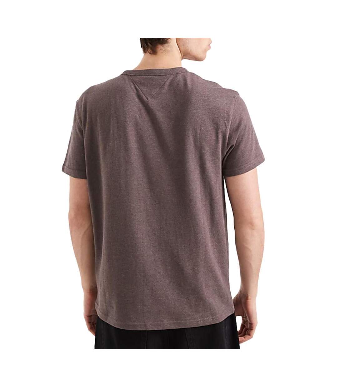 T-shirt marron homme tommy hilfiger tjm reg badge-2