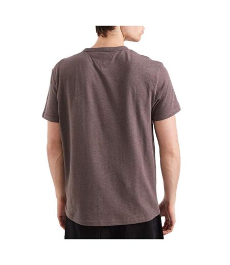 T-shirt marron homme tommy hilfiger tjm reg badge