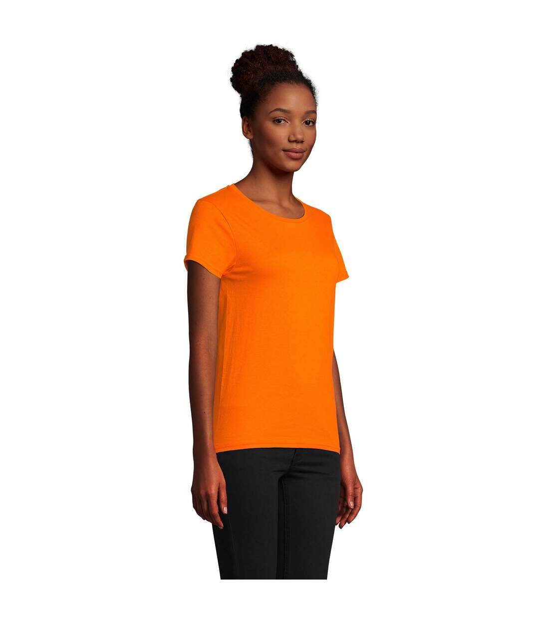 T-shirt Pioneer Femme Orange SOLS-3