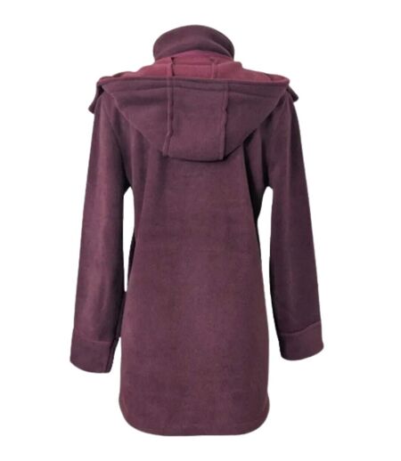 Manteau Polaire Femme style Caban SLOVENIE1B MAYFLOWER – Bordeaux