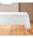 Nappe Antitache Imprimé Astrelia 140x240cm Blanc & Argent-1