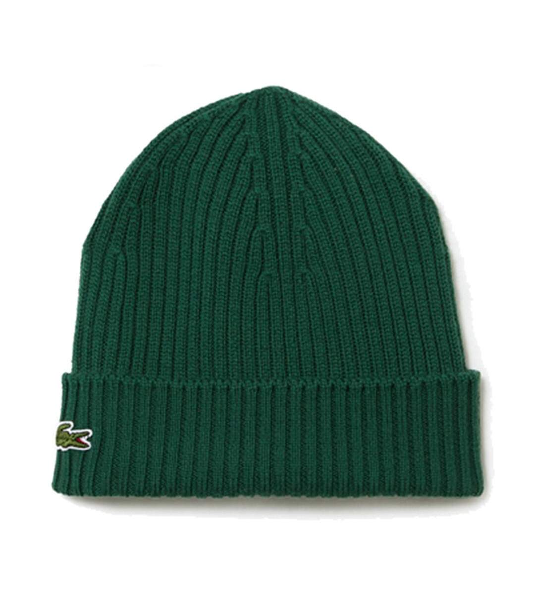 Bonnet Vert Homme Lacoste RB0001 - Taille unique