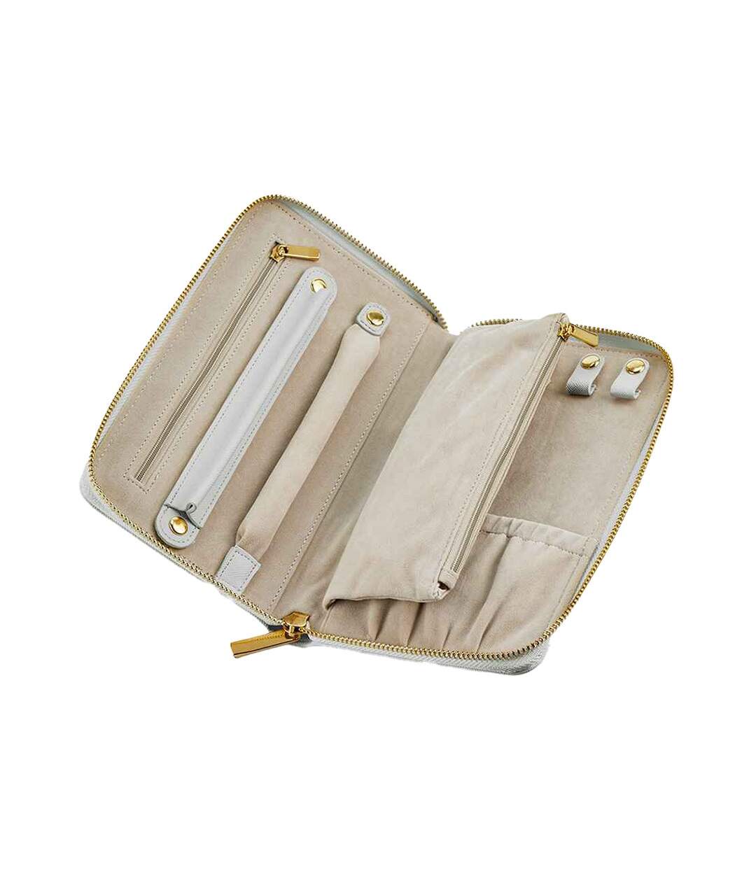 Boutique travel jewellery case one size soft grey Bagbase-2