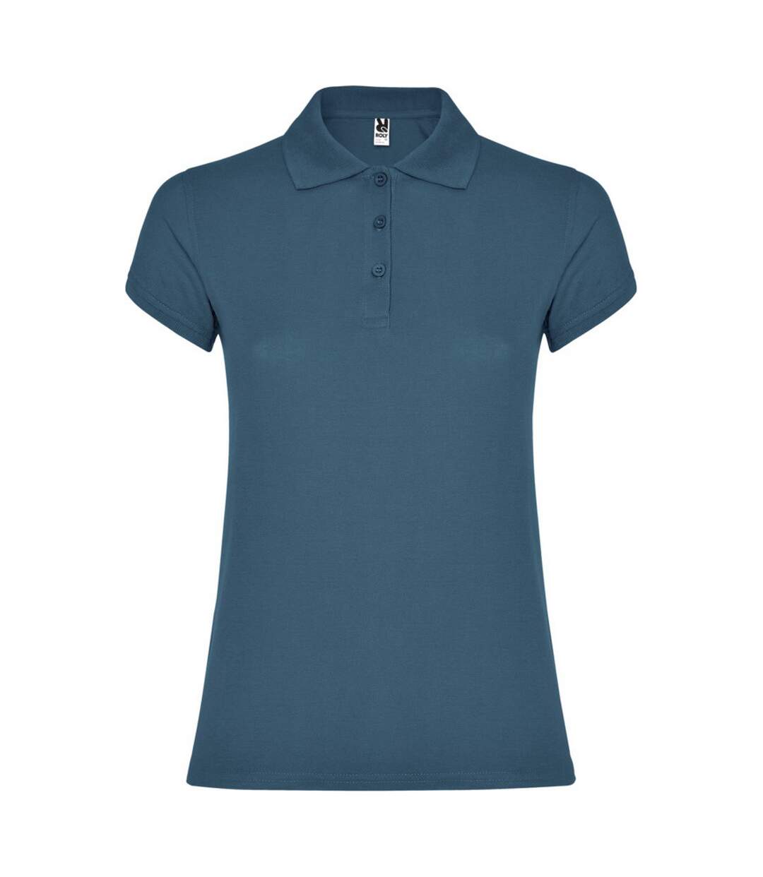 Polo star femme bleu gris Roly