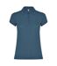 Polo star femme bleu gris Roly