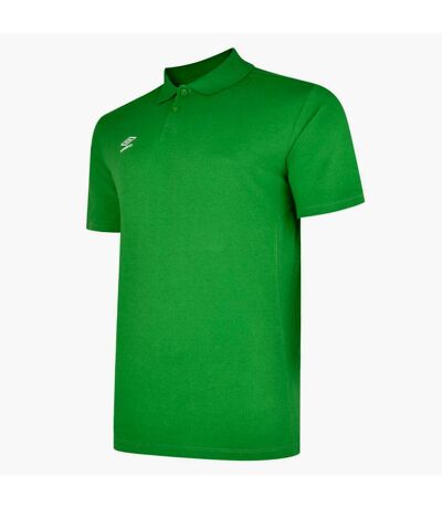 Umbro Mens Essential Polo Shirt (Emerald/White) - UTUO263