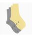 Lot de 2 Paires de Mi-Chaussettes Basique Coton-3