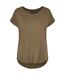 T-shirt long femme vert sombre Build Your Brand-1