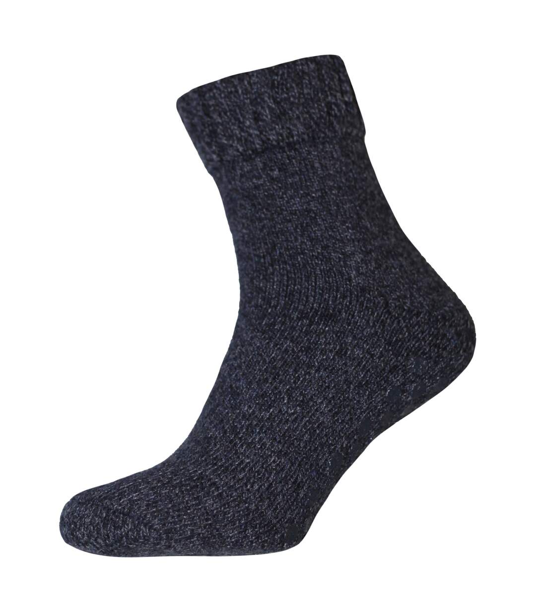 Mens thermal non skid slipper socks navy Generic