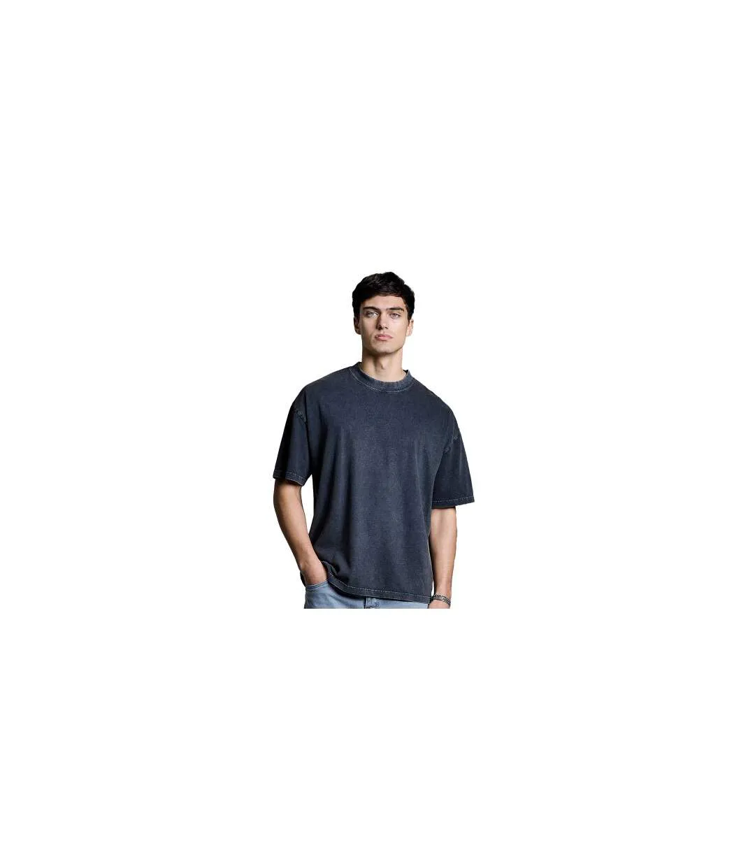 T-shirt Distortion Homme Noir Anthem-1
