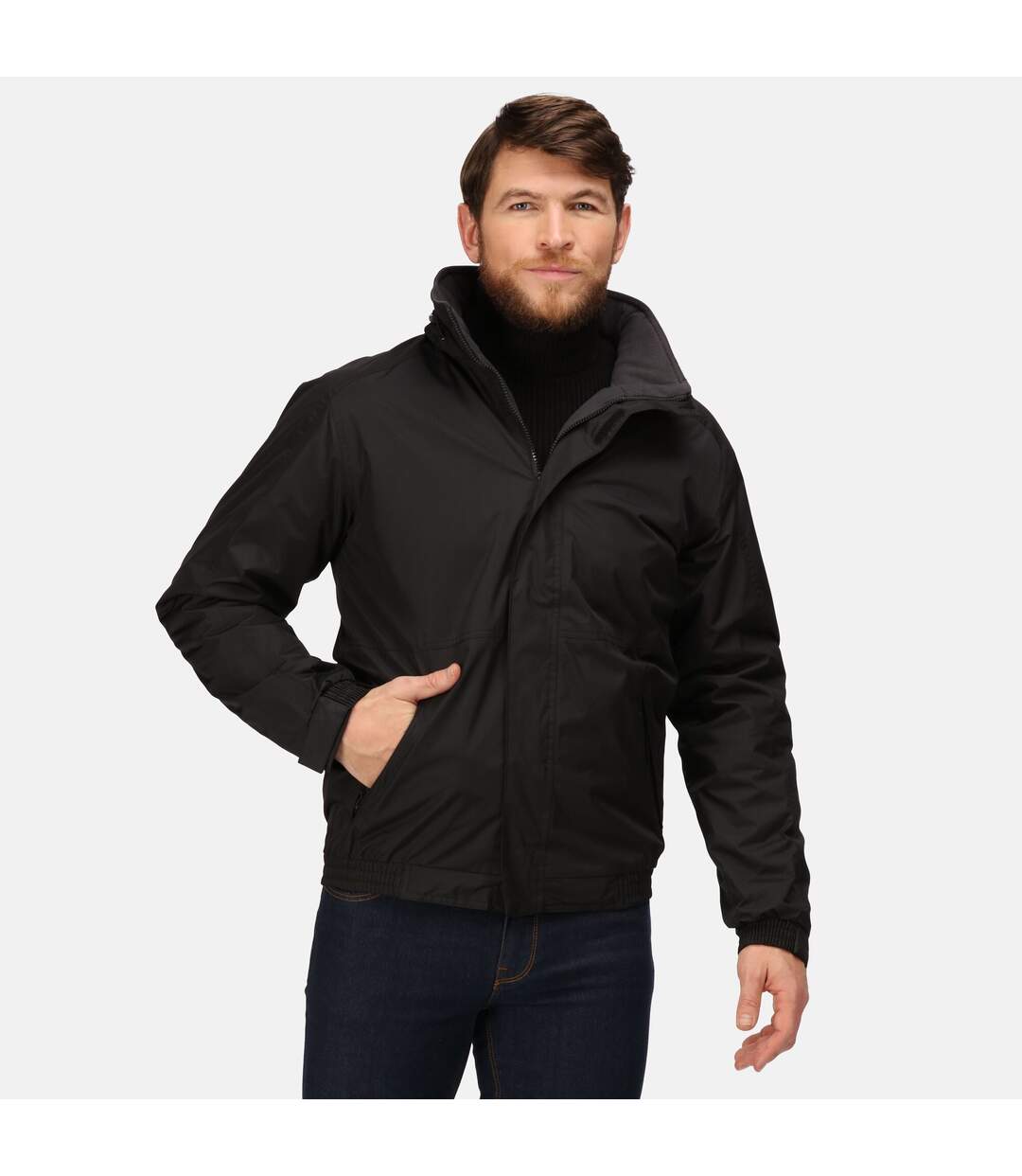 Professional Mens Waterproof Insulated Jacket Black Ash Regatta-4