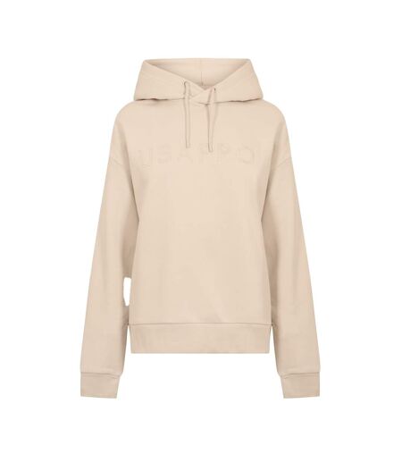 Sweat À Capuche Motif/style Logo Classique Femme Crème USA Pro
