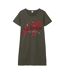 Robe T-shirt Icarus Femme Anthracite Rouge Amplified-1