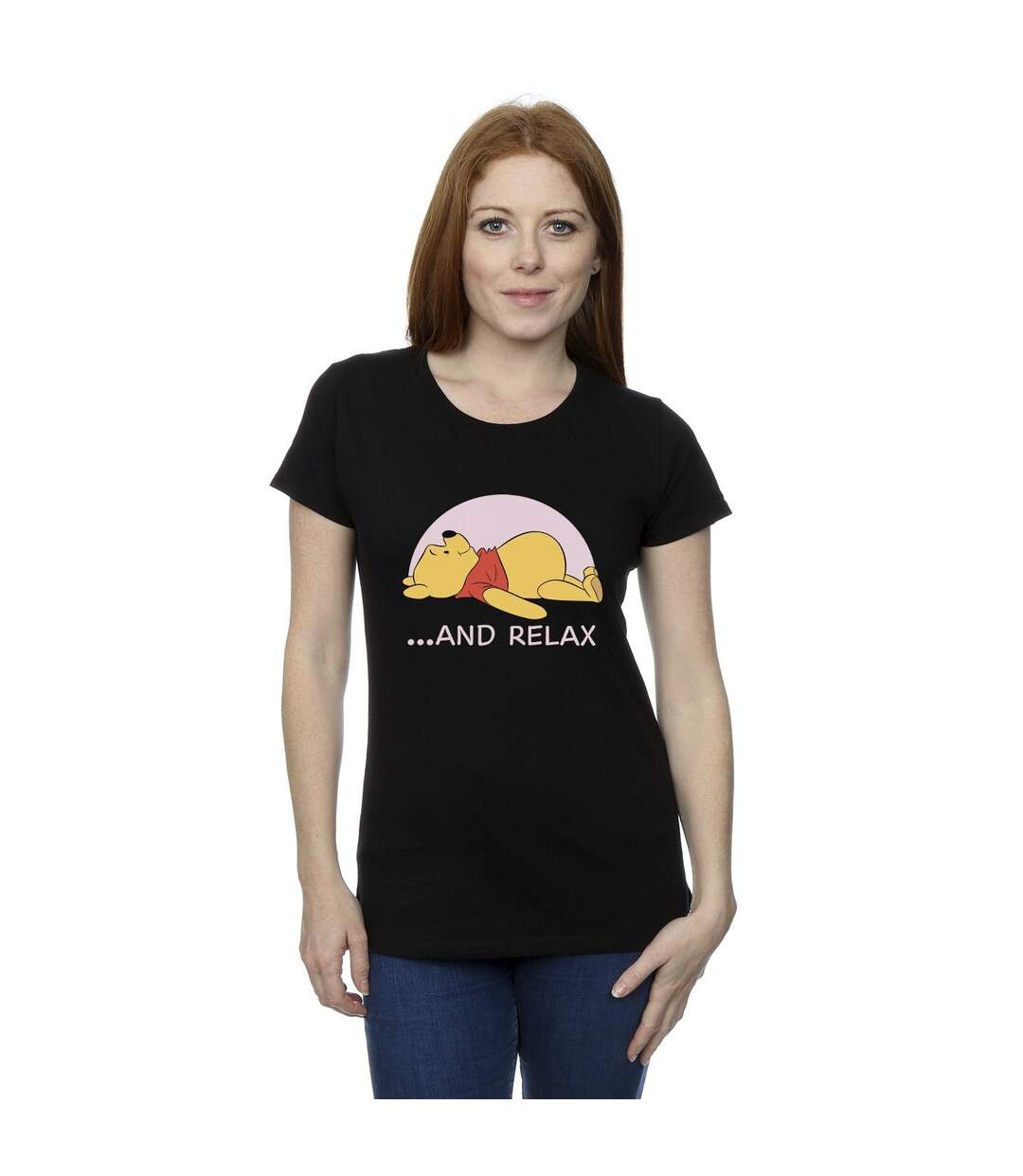 Disney T-shirt en coton relax Winnie The Pooh Femme/Ladies (Noir) - UTBI44878-2
