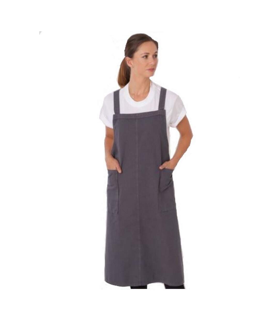 Tablier originals shift adulte taille unique gris pâle Dennys-1