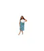 Jupe Mi-longue Motif/style Tropical Femme Vert Feuille Brave Soul-1