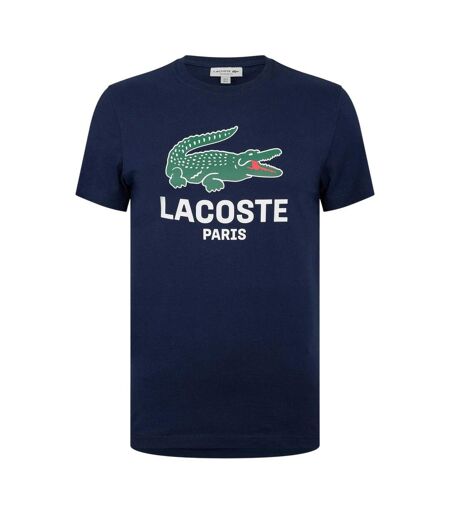T-shirt Motif/style Logo Paris Homme Bleu Marine Foncé Lacoste